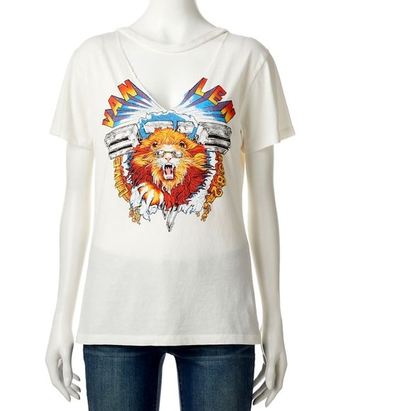 Van Halen Tour 1982 Choker metal rock cotton Official Tee M NWT - Picture 1 of 3